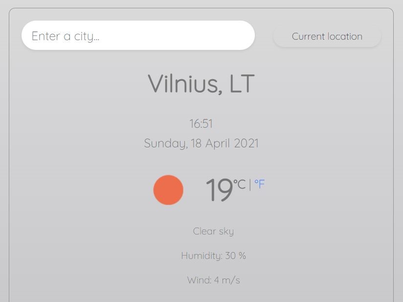 javascript weather app